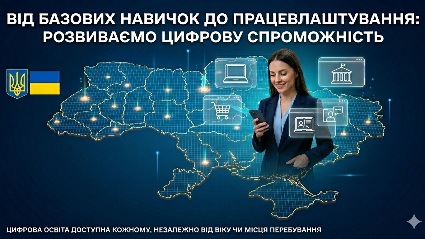 Від базових навичок до працевлаштування: розвиваємо цифрову спроможність району