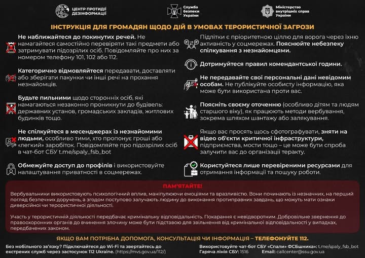 Антитерористична безпека: як не стати жертвою онлайн-вербування ворога