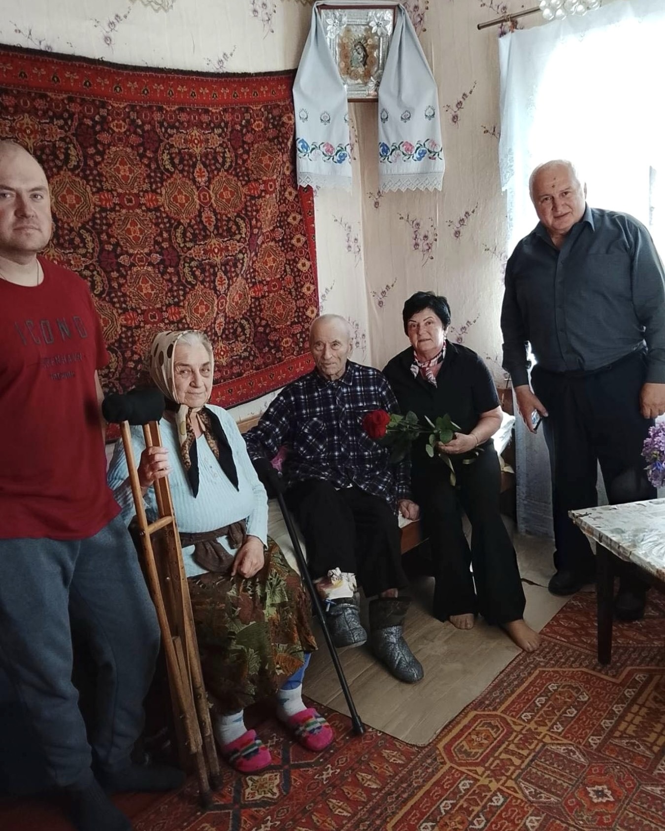 Привітали з Днем народження довгожителя Корецької громади.
