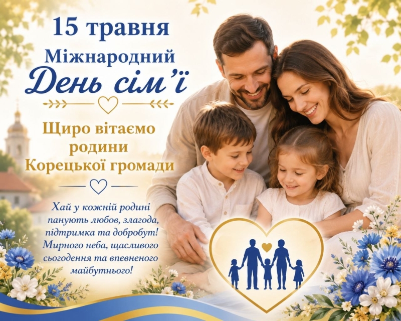 15 травня — Міжнародний день сім’ї !